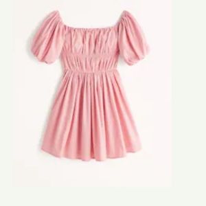 Abercrombie Off-The-Shoulder Puff Sleeve Mini Dress